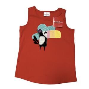 NWT Hanna Andersson Toucan Tank Top Size 8